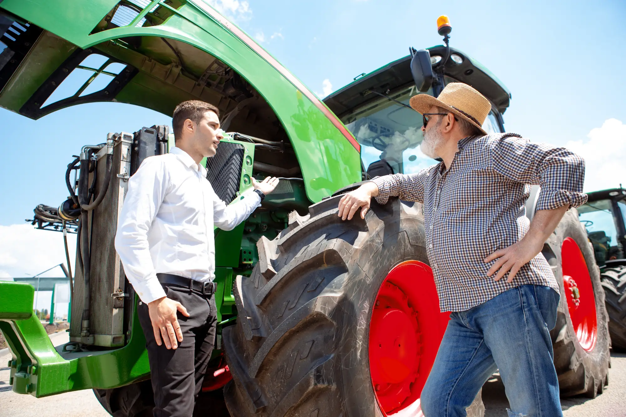 réparation d'un tracteur john deere